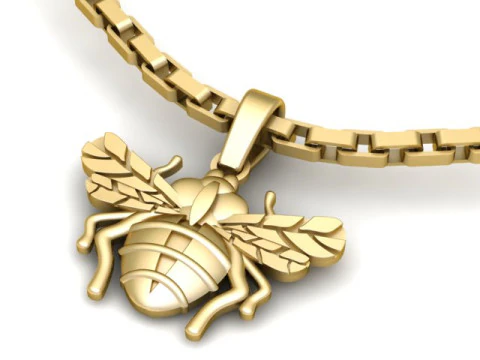 HONEY BEE PENDANT 3D PRINTABLE MODEL 3D Print Model