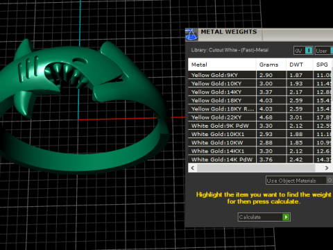 STYLISH SHARK FASHION MEN RING 3D PRINTABLE MODEL 3D 프린트 모델