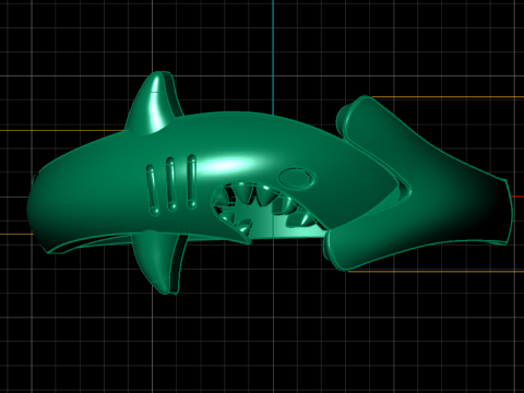 STYLISH SHARK FASHION MEN RING 3D PRINTABLE MODEL 3D 프린트 모델
