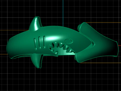 STYLISH SHARK FASHION MEN RING 3D PRINTABLE MODEL 3D Print Model