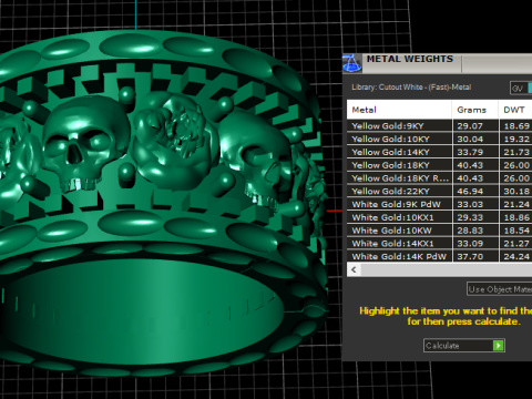 HIP HOP MENS FASHION RING 3D PRINTABLE MODEL 3D-Druckmodell