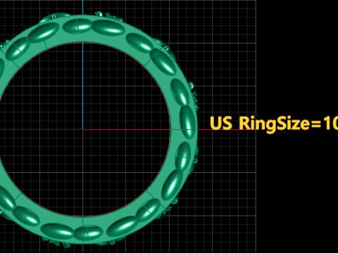 HIP HOP MENS FASHION RING 3D PRINTABLE MODEL 3D-Druckmodell