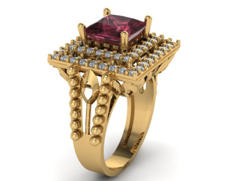 WOMEN EGAGEMENT RING 3D PRINRTABLE MODEL 3D Baskı Modeli