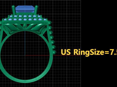 WOMEN EGAGEMENT RING 3D PRINRTABLE MODEL 3D Baskı Modeli