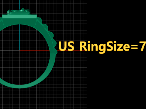 MENS FASHION RING FOR 3D PRINTABLE MODEL Modèles 3D en vedette