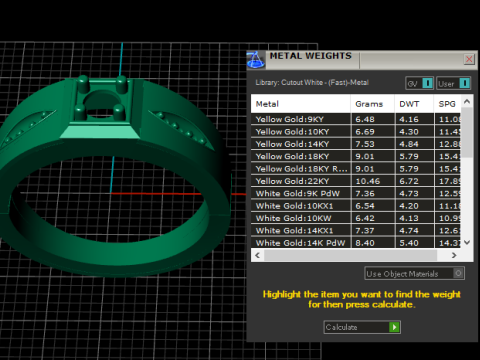 LUXURY MENS FASHION DIMOND RING 3D PRINTABLE MODEL Modelo de Impressão 3D