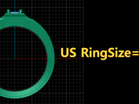 LUXURY MENS FASHION DIMOND RING 3D PRINTABLE MODEL Modelo de Impressão 3D