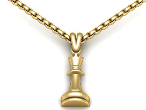 KING CHESS LOCKET 3D PRINTABLE MODEL 3D Print Model