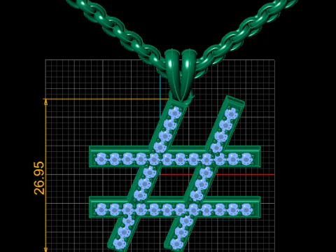 SYMBOL PENDANT 3D PRINTABLE MODEL 3D Print Model