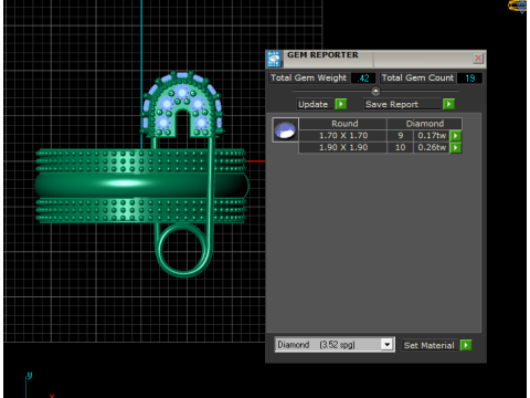 SAFETY PIN FOR WOMEN RING 3D PRINTABLE MODEL 3D Print Model