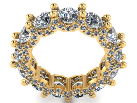 エンゲージメント ダイヤモンド リング 3D 印刷可能モデル 3Dプリントモデル