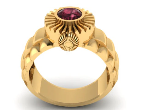 男性用ラドー ウォッチ リング 3D 印刷可能モデル 3Dプリントモデル