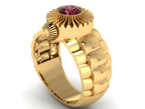 Rado watch ring for men 3d pritable model 3D Print Model