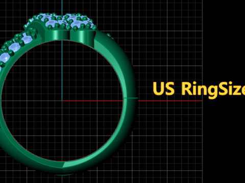LUXURY ENGAGEMENT DIMOND RING 3D PRINTABLE MODEL 3D Print Model