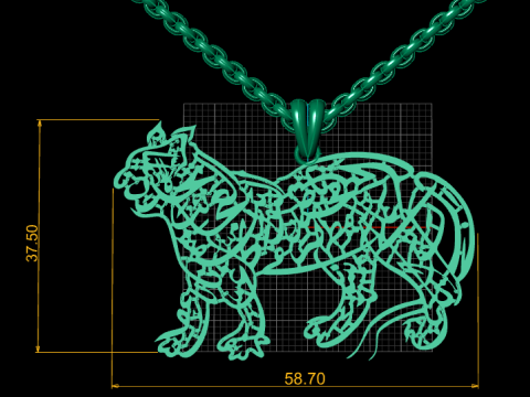 NAD E ALI PENDANT 3D PRINTABLE MODEL Modello di stampa 3D