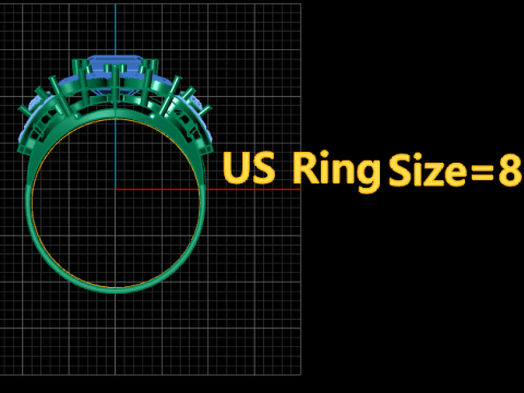 FILIGREE DIMOND RING FOR WOMEN 3D PRINTABLE MODEL 3D Baskı Modeli