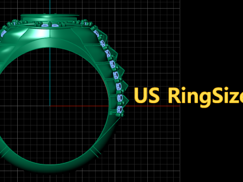 DOLOR SIGN RING 3D PRINTABLE MODEL Modèles 3D en vedette