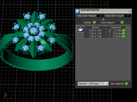 SOLITAIRE ENGAGEMENT DIMOND RING 3D PRINTABLE MODEL Modèles 3D en vedette