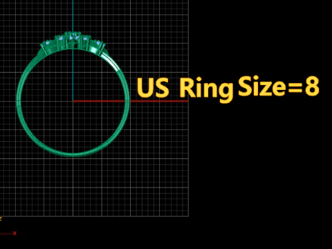 SOLITAIRE ENGAGEMENT DIMOND RING 3D PRINTABLE MODEL 3D Print Model
