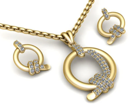 DOYEL PENDANT SET 3D PRINTABLE MODEL 3D Print Model