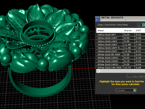 Fashion Flower Ring 3d Printable Model 3D 프린트 모델