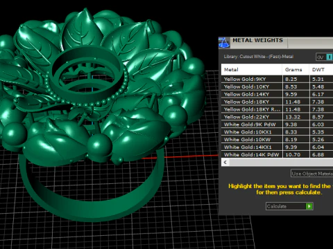 Fashion Flower Ring 3d Printable Model 3D Print Model