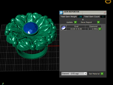 Fashion Flower Ring 3d Printable Model 3D Print Model
