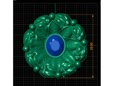 Fashion Flower Ring 3d Printable Model 3D Print Model