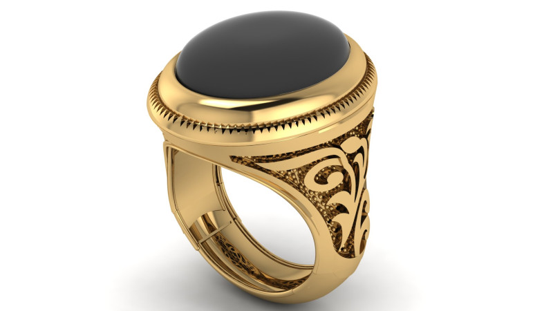 TURKISH MEN FASHION RING 3D PRINTABLE MODEL 3D 프린트 모델 .c4d .max .obj .3ds .fbx .stl .blend 