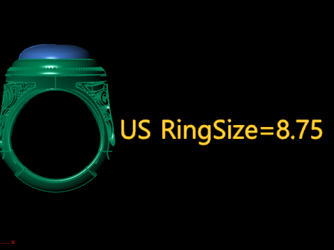 TURKISH MEN FASHION RING 3D PRINTABLE MODEL 3D 프린트 모델