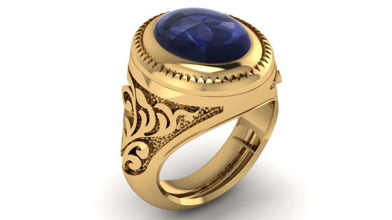 TURKISH MEN FASHION RING 3D PRINTABLE MODEL 3D Print Model .c4d .max .obj .3ds .fbx .stl .blend 