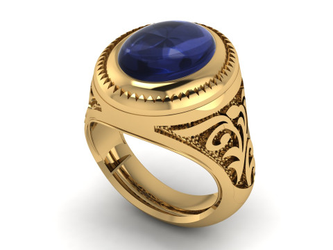 TURKISH MEN FASHION RING 3D PRINTABLE MODEL 3D Print Model