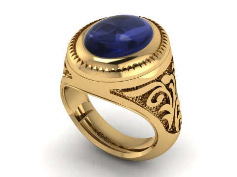 TURKISH MEN FASHION RING 3D PRINTABLE MODEL 3D Print Model