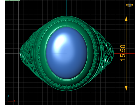 TURKISH MEN FASHION RING 3D PRINTABLE MODEL 3D Print Model