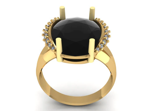 WEDDING DIMOND RING 3D PRINTABLE MODEL 3D Print Model