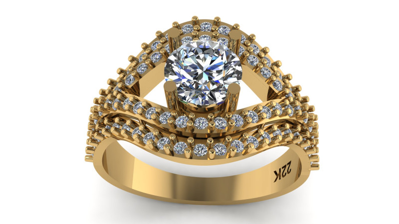 WEDDING RING 3D MODEL IN CULTS 3D PRINTABLE MODEL Model do druku 3D .c4d .max .obj .3ds .fbx .stl .blend 