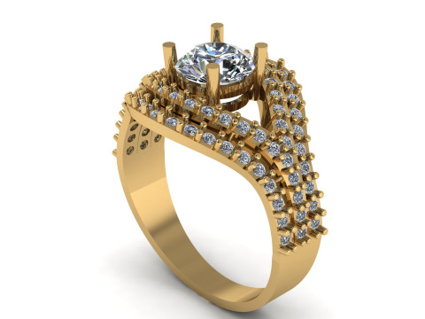 WEDDING RING 3D MODEL IN CULTS 3D PRINTABLE MODEL Model do druku 3D