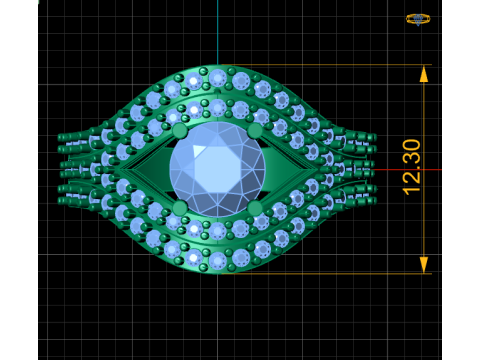 WEDDING RING 3D MODEL IN CULTS 3D PRINTABLE MODEL Model do druku 3D