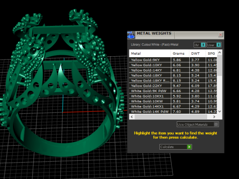 LUXURY WEDDING RING 3D PRINTABLE MODEL Model Cetak 3D