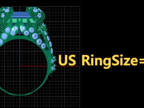 LUXURY WEDDING RING 3D PRINTABLE MODEL Model Cetak 3D