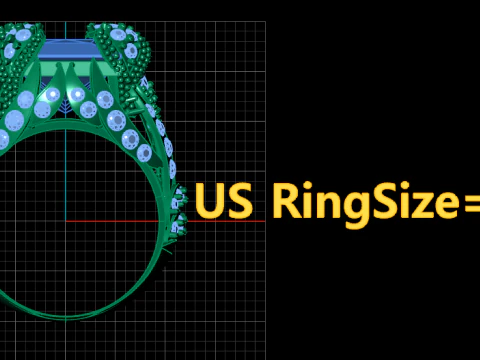 LUXURY WEDDING RING 3D PRINTABLE MODEL 3D Print Model