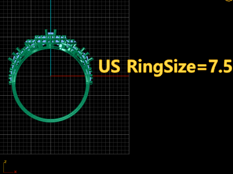ENGAGEMENT DIMOND RING 3D PRINTABLE MODEL 3D Print Model