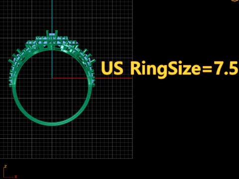 ENGAGEMENT DIMOND RING 3D PRINTABLE MODEL 3D Print Model