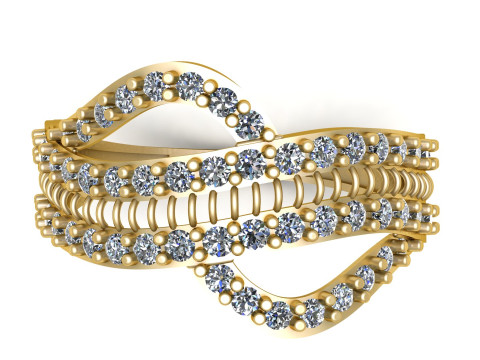 SOLITAIRE WEDDING RING 3D PRINTABLE MODEL 3Dプリントモデル
