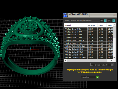 FILIGREE WEDDING DIMOND RING 3D PRINTABLE MODEL Modèles 3D en vedette