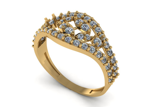 LUXURY DIMOND RING 3D PRINTABLE MODEL 3D Print Model