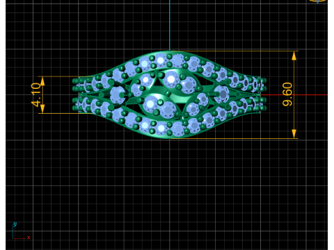 LUXURY DIMOND RING 3D PRINTABLE MODEL 3D Print Model