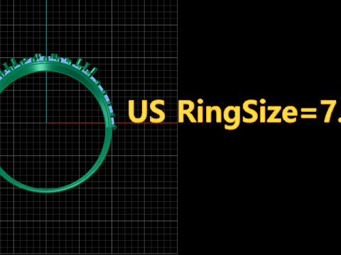 LUXURY DIMOND RING 3D PRINTABLE MODEL 3D Print Model