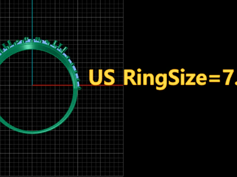 LUXURY DIMOND RING 3D PRINTABLE MODEL 3D Print Model