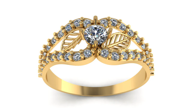 SOLITAIRE DIMOND RING FOR WOMEN FASHION 3D PRINTABLE MODEL 3D Print Model .c4d .max .obj .3ds .fbx .stl .blend 